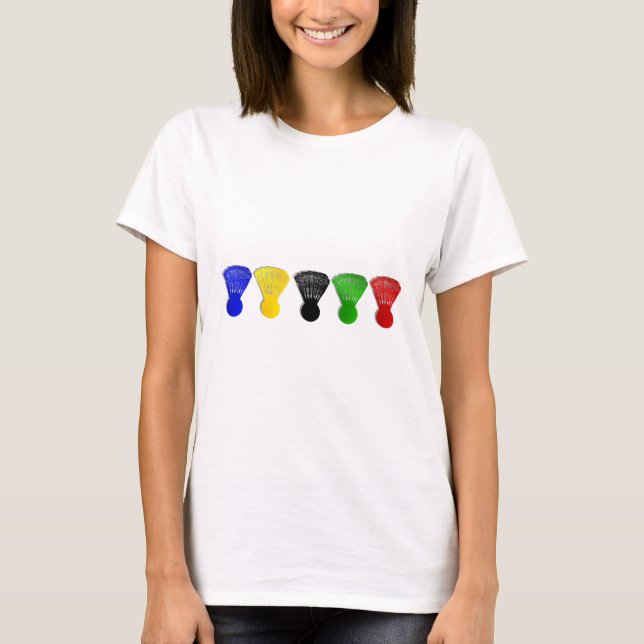 Camiseta esportes do shuttlecock do badminton (Frente)