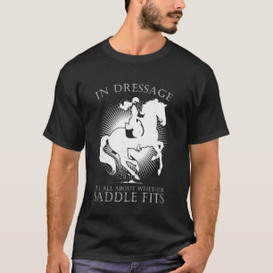 Camiseta Esportes Equestres Dressage Cavalgada Divertida