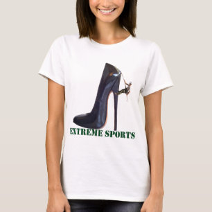 Camiseta Esportes Extremos Engraçados - Subindo Calçados