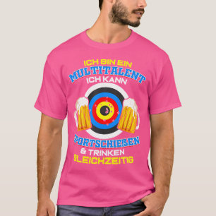 Camiseta Esportes fotografando tiro desportivo com cerveja