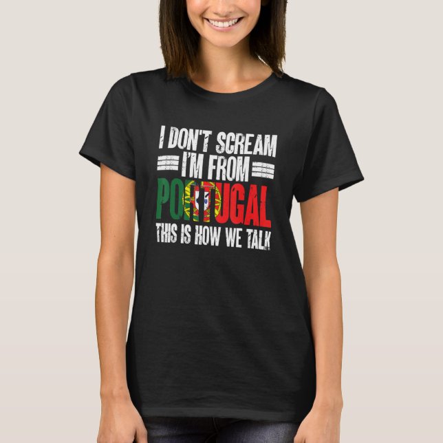 Camiseta Esportes Furiosos Português que sou de Portugal (Frente)