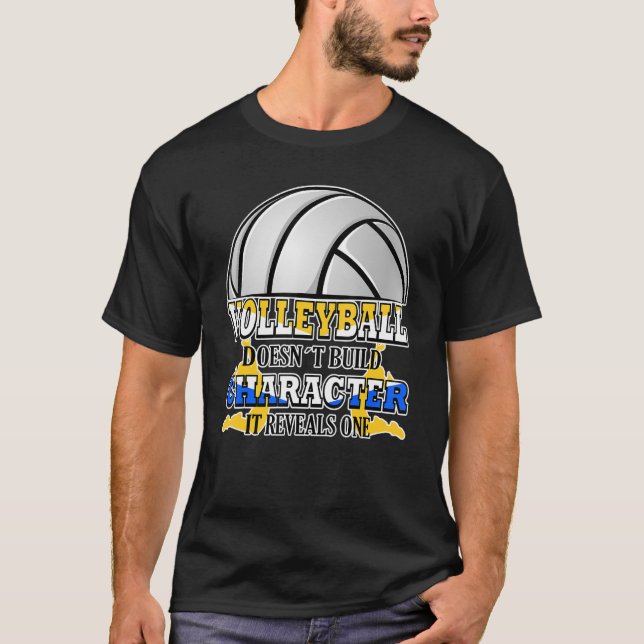 Camiseta Esportes Gráficos De Voleibol Por Equipe (Frente)