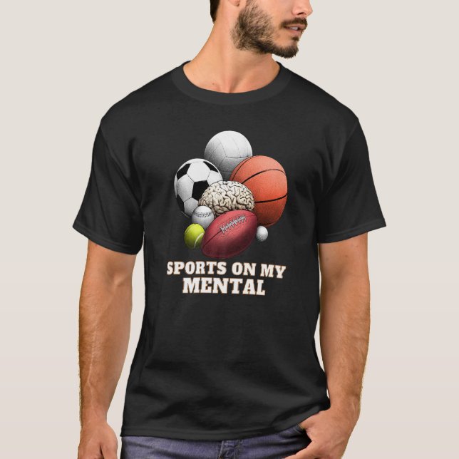 Camiseta Esportes No Meu Futebol Mental De Basquete Dez (Frente)