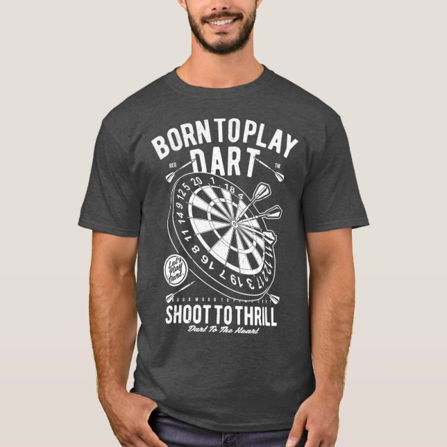 Camiseta Esportes para bares Darts Team Dartboard Darts Spo (Frente)