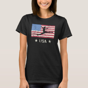 Camiseta Esportes Patrióticos Presentes Americanos Flag Gir