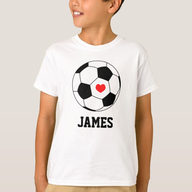 Camiseta Esportes personalizados Esportes - bola de futebol (Frente)