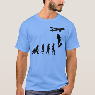 Camiseta Esportes Radicais de Paraquedismo Skysurfing Evolu