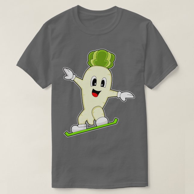 Camiseta Esportes radish Snowboard Winter (Frente do Design)