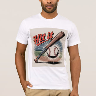 Camiseta Esportes Retro De Basebol Vintage "Atingi It"