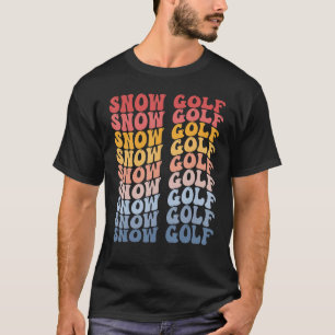Camiseta Esportes Retro De Golfe De Neve