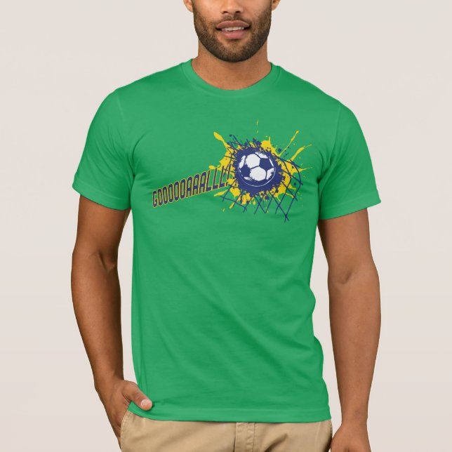 Camiseta esportiva Brasil Goal de futebol (Frente)