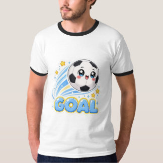 Camiseta Esportiva de Futebol Kawaii Cartoon Fofa