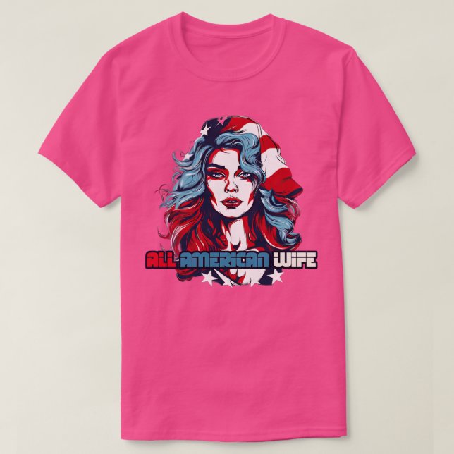 Camiseta Esposa Americana 1 (Frente do Design)