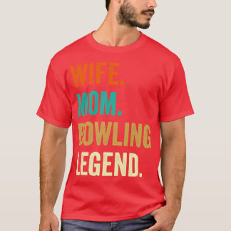 Camiseta Esposa boliche Mãe Boliche Bowler Ball T