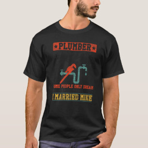 Camiseta Esposa Canalizadora Vintage Plumber Esposa Canaliz