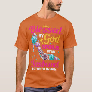 Camiseta Esposa Cristã Jesus Abençoada Por Deus Irritada Po