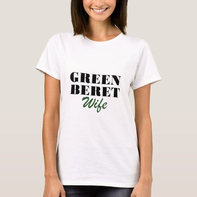 Camiseta Esposa da boina verde (Frente)