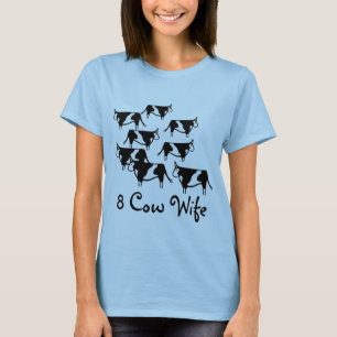 Camiseta Esposa de 8 vacas, lds, mormon, CTR, camisa,