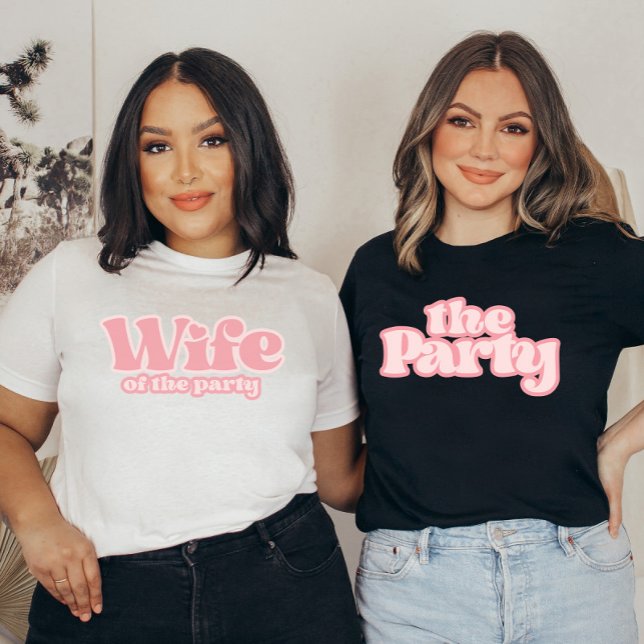 Camiseta Esposa de Bachelorette do Partido T-Shirt (Criador carregado)