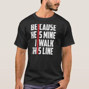 Camiseta Esposa De Bombeiro Porque Ele É Minha Linha Vermel