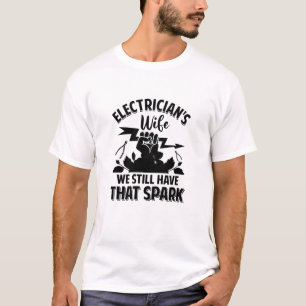 Camiseta Esposa de eletricistas-fofo para eletricistas