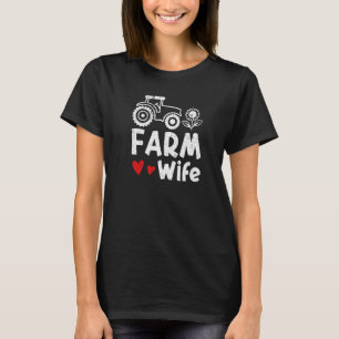Camiseta Esposa de fazenda Esposa do Farmário Local de Faze