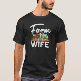Camiseta Esposa de Fazendeiro Fazenda Local Esposa de Agr