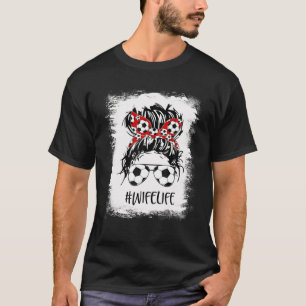 Camiseta Esposa de Futebol Sangrenta Má-Irritada Mulher-Arm
