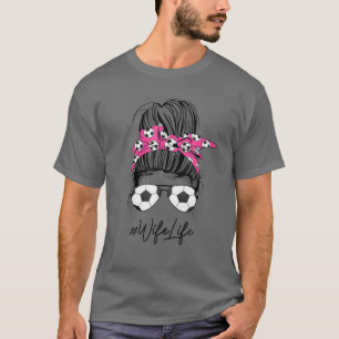 Camiseta Esposa de futebol Vidas Cabelo de freio