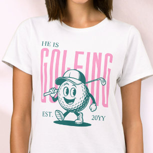 Camiseta Esposa de Golfe Personalizada com Humor Divertido