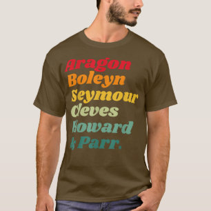 Camiseta Esposa De História Britânica De Henrique VIII
