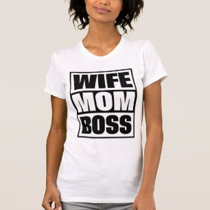 Camiseta Esposa de Nome Personalizado - Mãe - Chefe