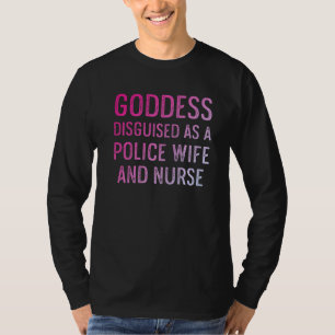 Camiseta Esposa de Polícia Enfermeira Rn Mãe 4