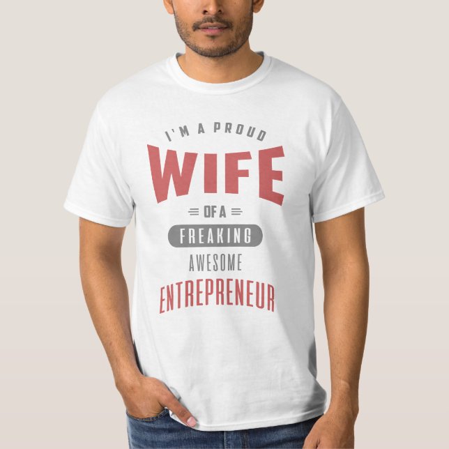 Camiseta Esposa de um Empreendedor Fantástico (Frente)