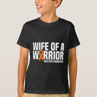 Camiseta Esposa De Um Guerreiro Laranja Frisa Consciência
