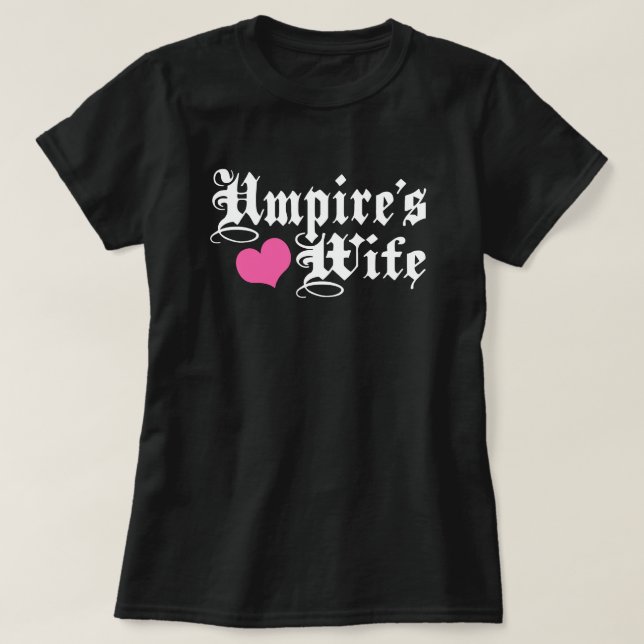 Camiseta Esposa de Umpire (Frente do Design)