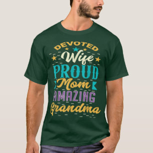 Camiseta Esposa Ded Orgulhosa Mãe Dia de as mães Incrível P