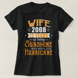 Camiseta Esposa Desde Presente De 2008, 12 Anos De Casament