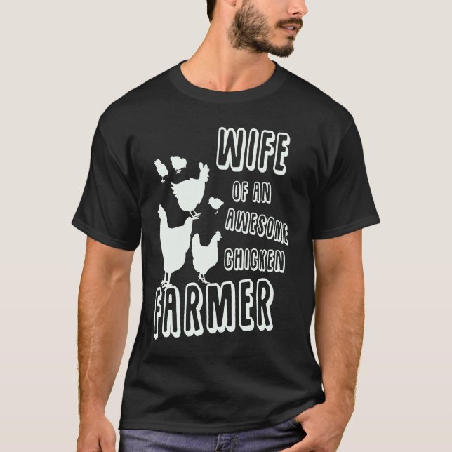 Camiseta Esposa do Criador de Frangos (Frente)