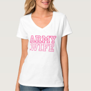 Camiseta Esposa do exército
