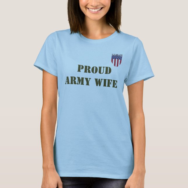 CAMISETA ESPOSA DO EXÉRCITO ORGULHOSO (Frente)