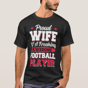 Camiseta Esposa do Jogador de Futebol Americano do Treinado