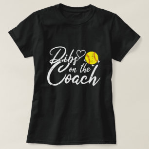Camiseta Esposa do Treinador de Softball - Reservado para o