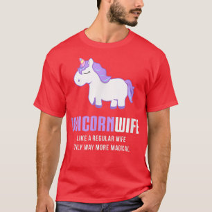 Camiseta Esposa do Unicórnio, Presente Mágico Engraçado