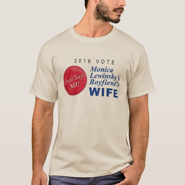 Camiseta Esposa dos namorados de Monica Lewinskys (Frente)