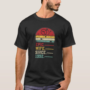 Camiseta Esposa Epic Desde 1992 Casando Gráfico Sua 30 Anni
