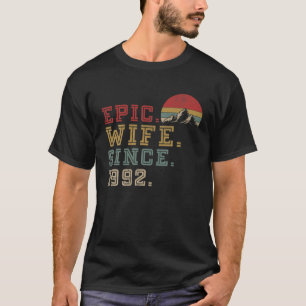 Camiseta Esposa Epic Desde 1992 Retrô Gráfico Sua 30 A Cu