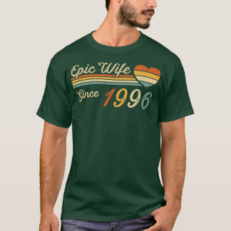 Camiseta Esposa Epic Desde 1996 26º Aniversário de Casament
