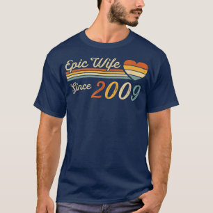 Camiseta Esposa Epic Desde 2009 13 Casamento Aniversário 13