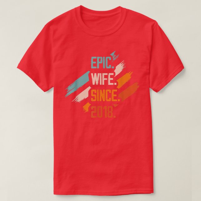 Camiseta Esposa Epic Desde O Relati De Casal Da Família De  (Frente do Design)